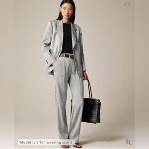 J. Crew Portia Pants in herringbone linen blend